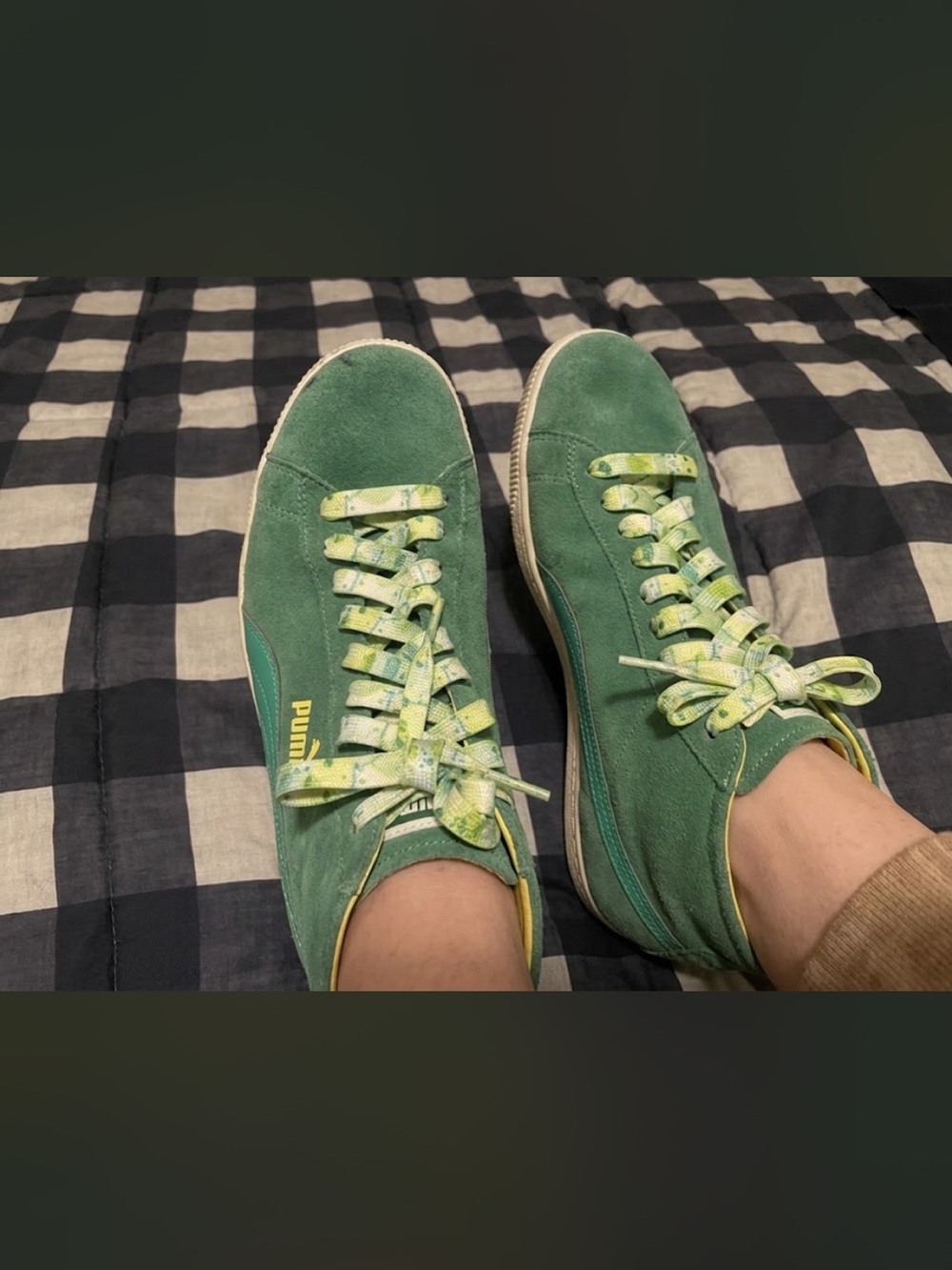 Puma Green High Top Shoes